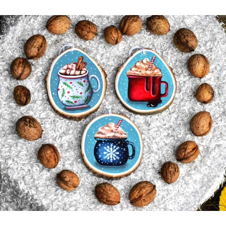 Świąteczne zawieszki na choinkę.