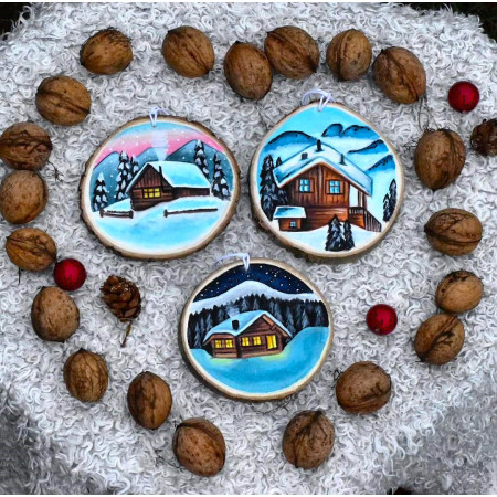 Świąteczne zawieszki na choinkę.