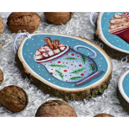 Świąteczne zawieszki na choinkę.