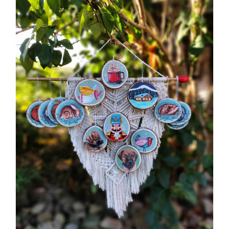 Świąteczne zawieszki na choinkę.