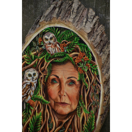 Drzewna Matka z sowami