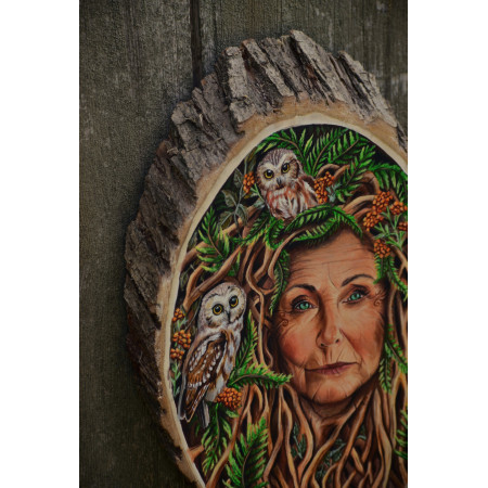 Drzewna Matka z sowami